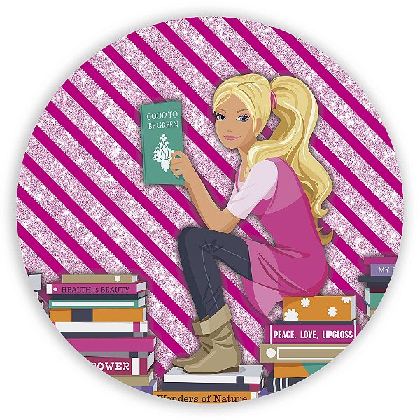 Painel de Mesa - Barbie - Sublimado 3D