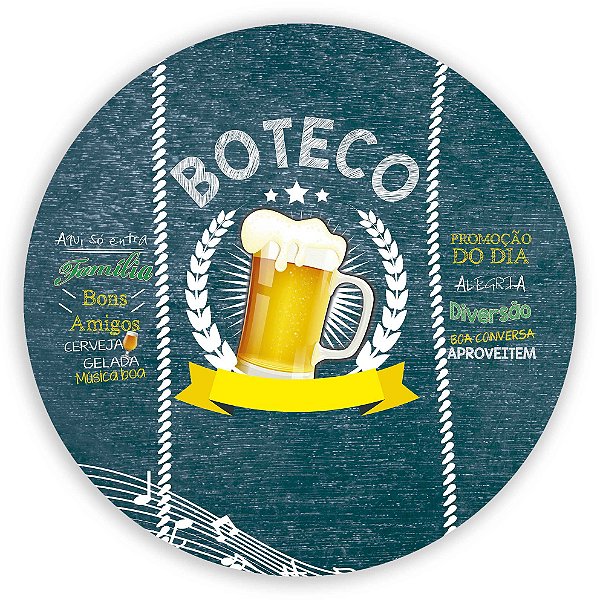 Painel de Mesa - Boteco - Sublimado 3D
