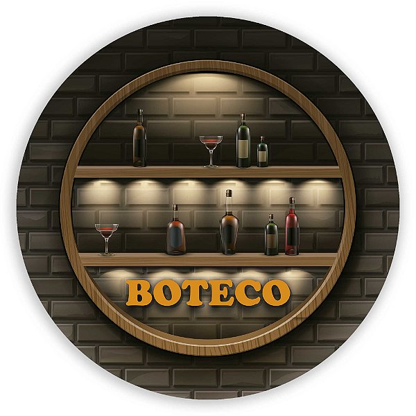 Painel de Mesa - Boteco - Sublimado 3D