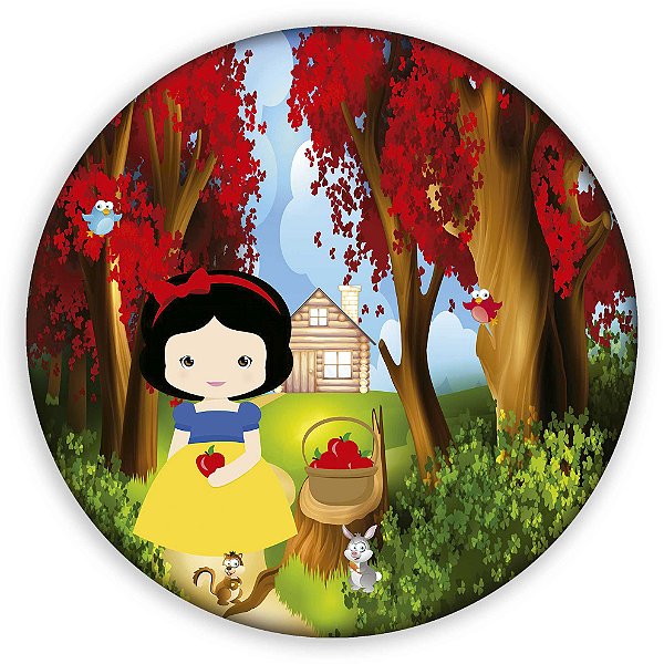 Painel de Mesa - Branca de Neve - Sublimado 3D