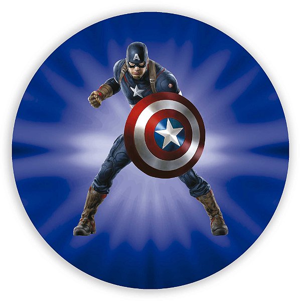 Painel de Mesa - Capitao America - Sublimado 3D