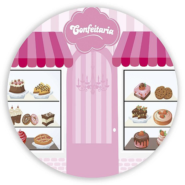 Painel de Mesa - Confeitaria - Sublimado 3D