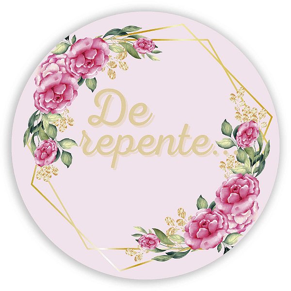 Painel de Mesa - De Repente Floral Geometrico - Sublimado 3D