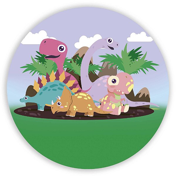 Painel de Mesa - DinoSauro Cute - Sublimado 3D