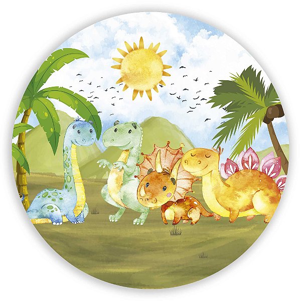 Painel de Mesa - DinoSauro Cute - Sublimado 3D