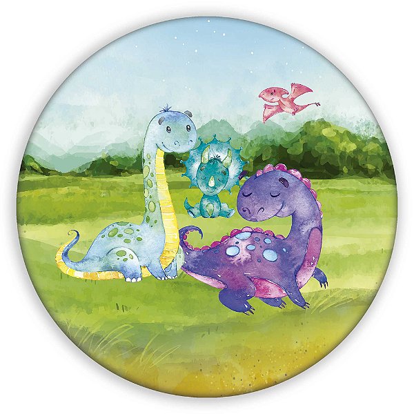 Painel de Mesa - DinoSauro Cute - Sublimado 3D