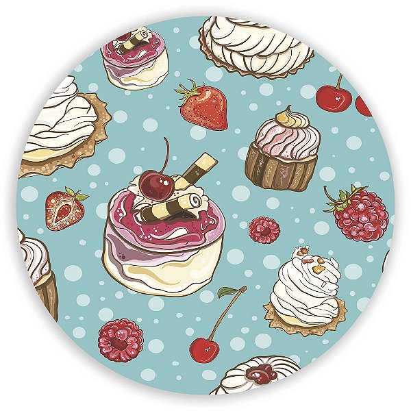 Painel de Mesa - Doces - Sublimado 3D