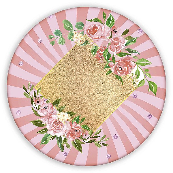 Painel de Mesa - Floral - Sublimado 3D