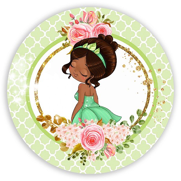 Painel de Mesa - Tiana Princesas - Sublimado 3D