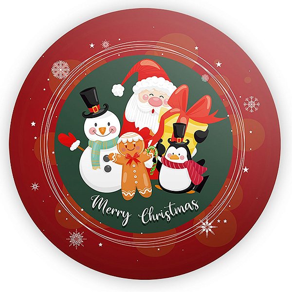 Painel de Mesa - Merry Christmas - Sublimado 3D