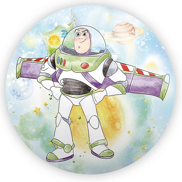 Painel de Mesa - Toy Story Aquarela - Sublimado 3D