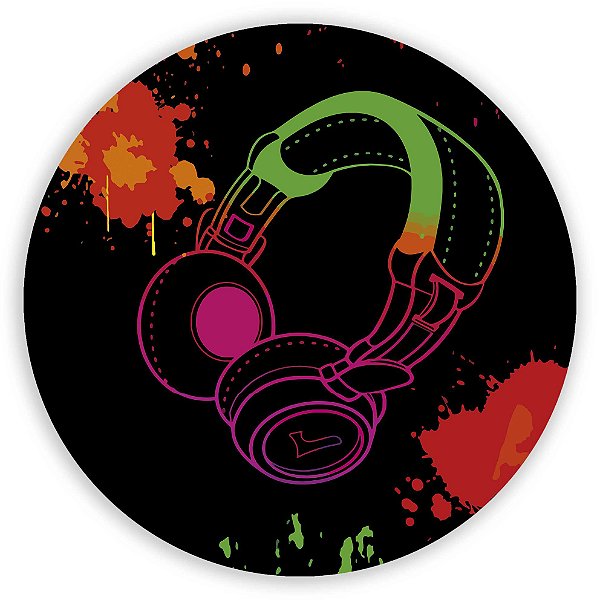 Painel de Mesa - Musica Neon - Sublimado 3D