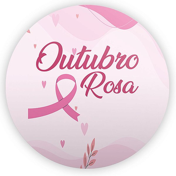 Painel de Mesa - Outubro Rosa - Sublimado 3D