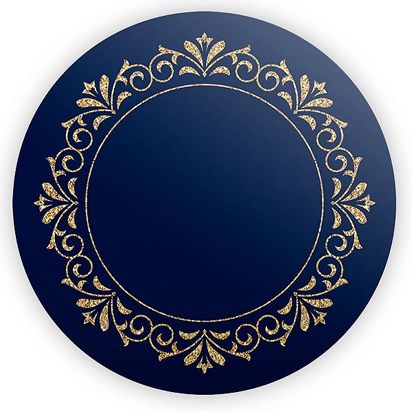Painel de Mesa - Arabesco Azul - Sublimado 3D