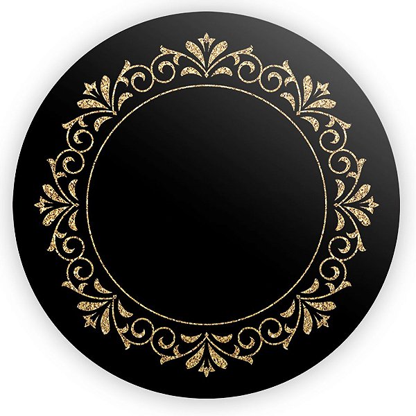 Painel de Mesa - Arabesco Preto - Sublimado 3D