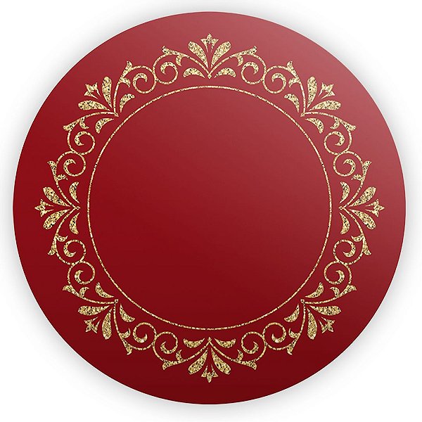 Painel de Mesa - Arabesco Vermelho - Sublimado 3D