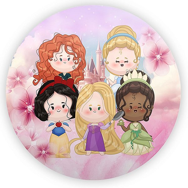 Painel de Mesa - Princesas - Sublimado 3D