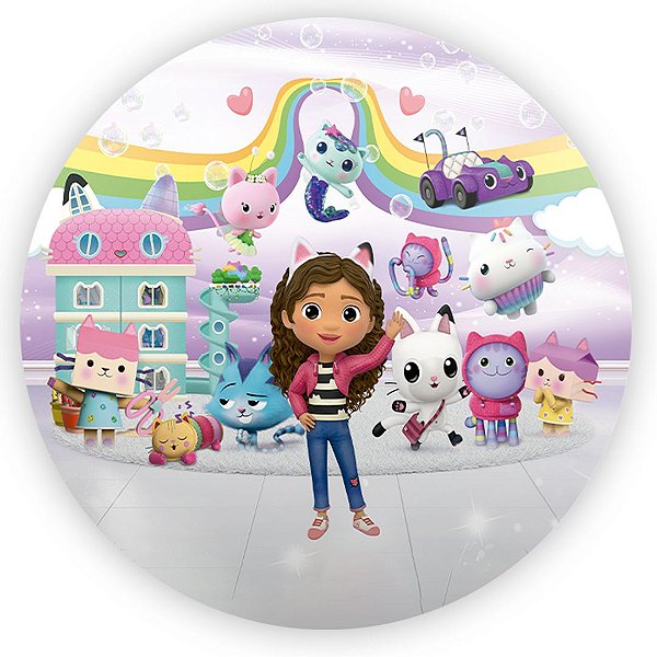 Painel de Mesa - Casa Magica da Gabby - Sublimado 3D