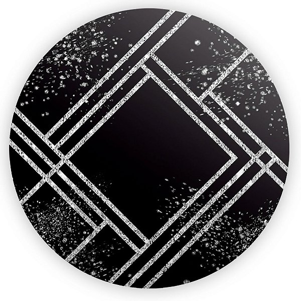 Painel Redondo - Mámore Glitter - Sublimado 3D