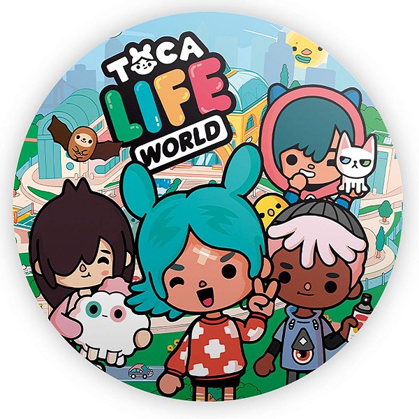Painel Redondo - Toca Life - Sublimado 3D