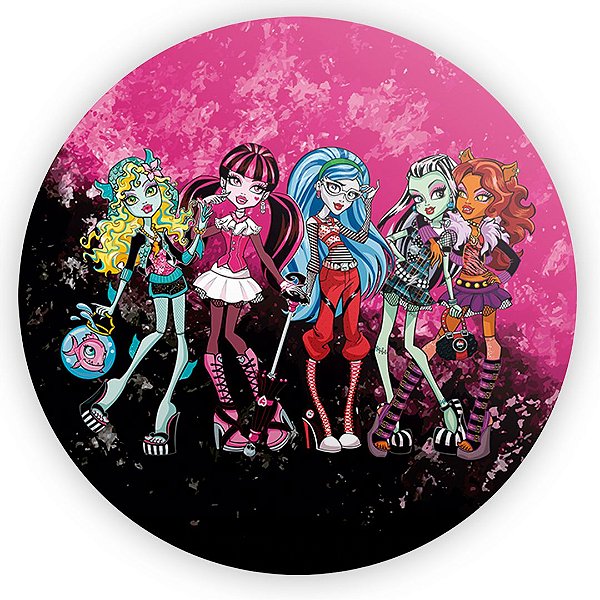Painel Redondo - Monster High - Sublimado 3D