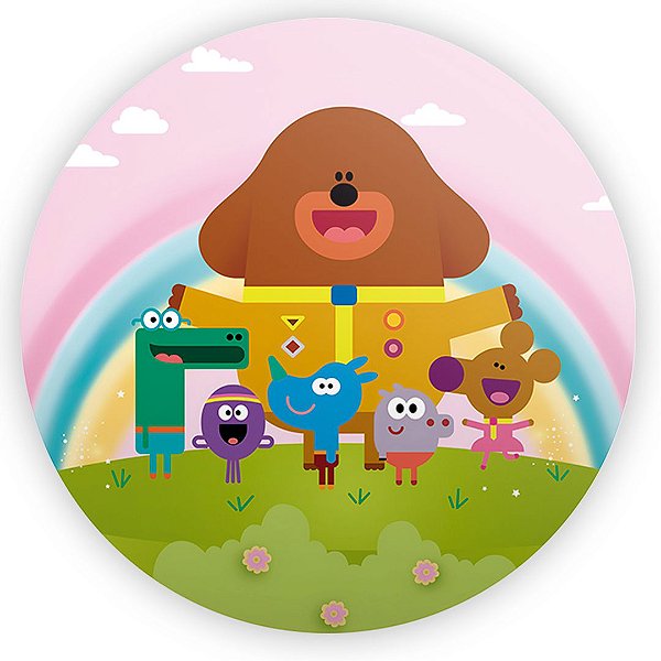 Painel Redondo - Hey Duggee - Sublimado 3D