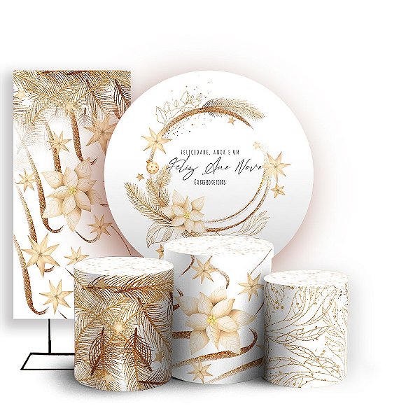 KIT Redondo Trio e Faixa - Ano Novo - Sublimado 3D