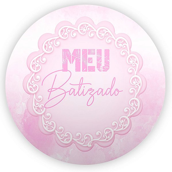 Painel Redondo - Batizado - Sublimado 3D