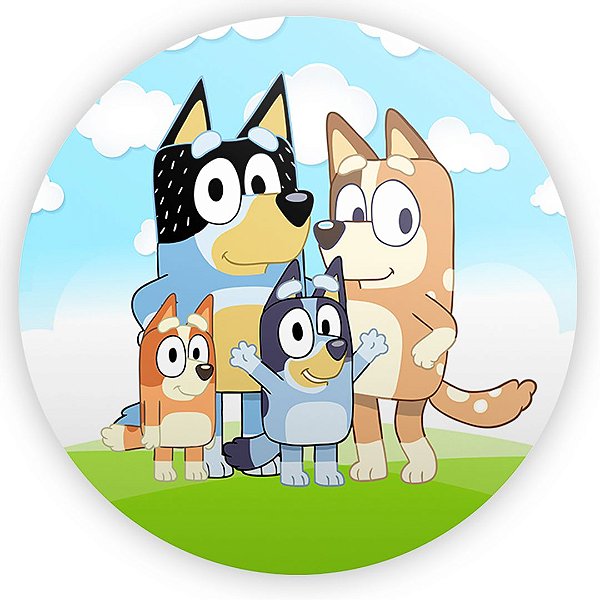 Painel Redondo - Bluey - Sublimado 3D