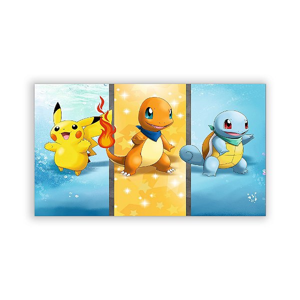 Painel Retangular - Pokemon - Sublimado 3D