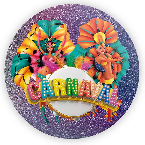 Painel Redondo - Carnaval - Sublimado 3D
