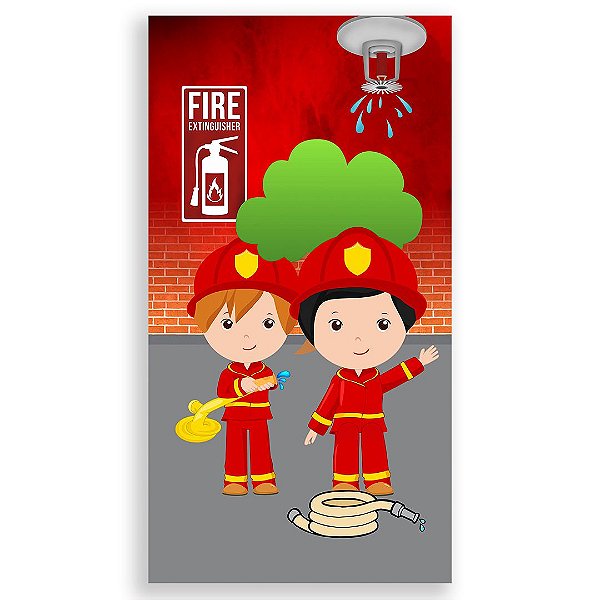 Faixa Lateral - Bombeiro Baby - Sublimado 3D