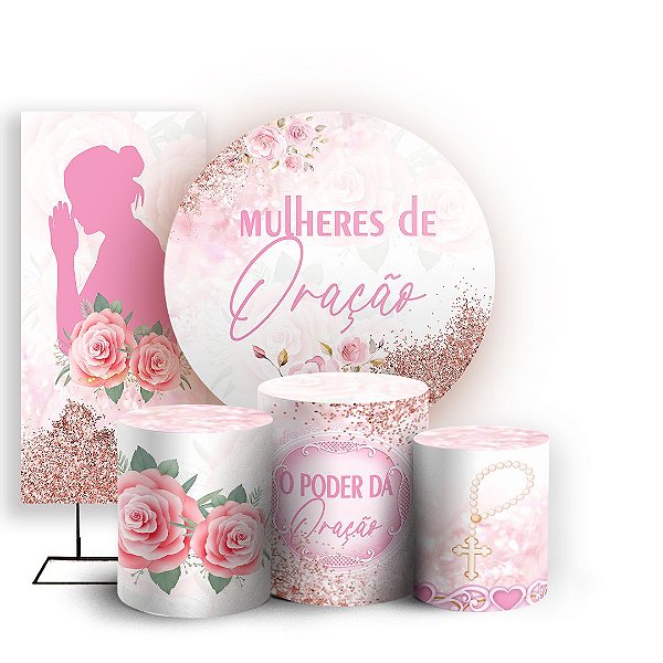 KIT Redondo Trio e Faixa - Religioso - Sublimado 3D