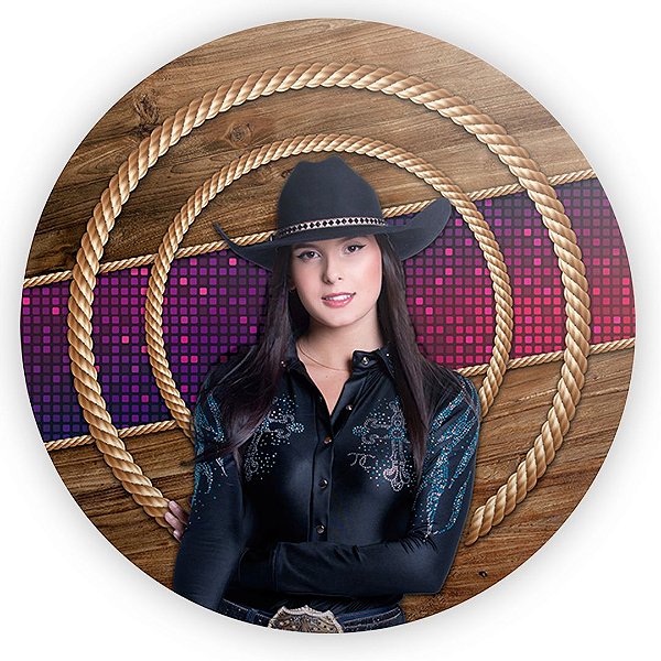 Painel Redondo - Ana Castela - Sublimado 3D