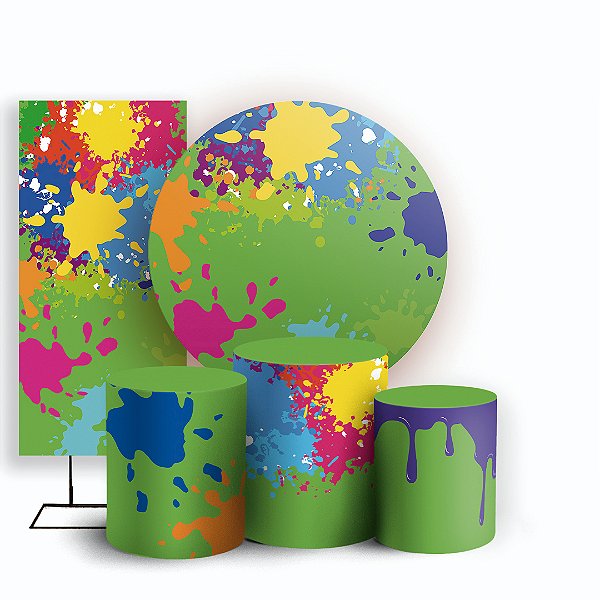 KIT Redondo Trio e Faixa - Slime - Sublimado 3D