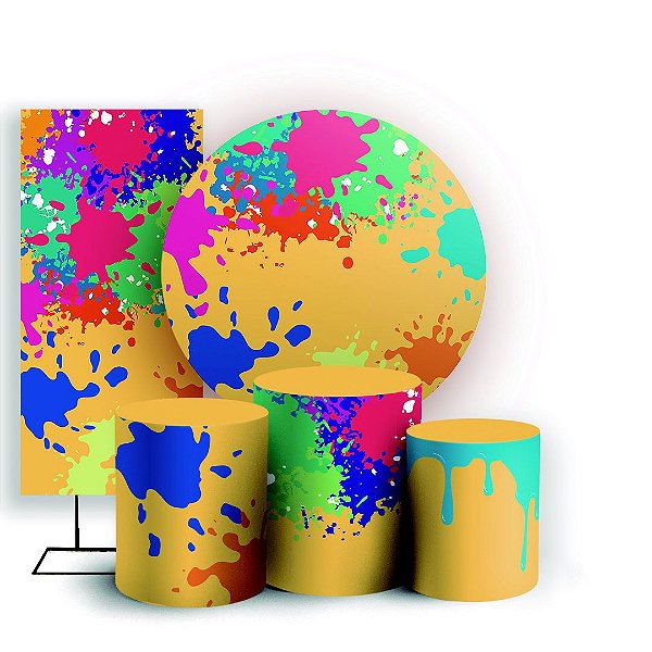 KIT Redondo Trio e Faixa - Slime - Sublimado 3D