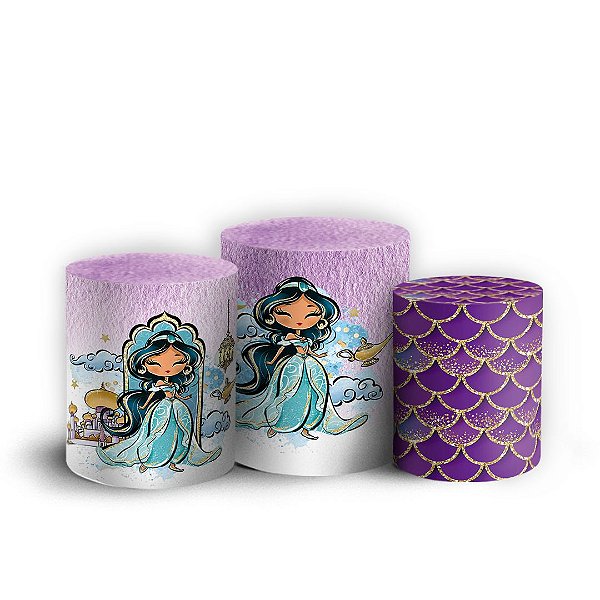 Trio Cilindro - Jasmine - Sublimado 3D + Elástico