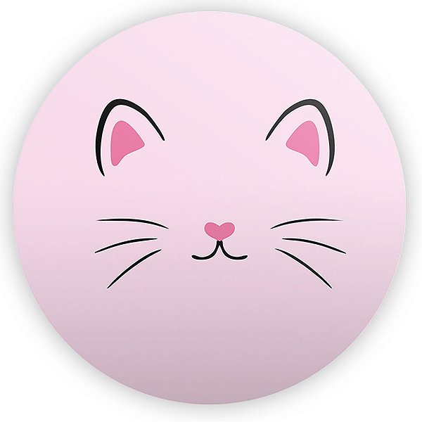 Painel de Mesa - Gato Rosa - Sublimado 3D