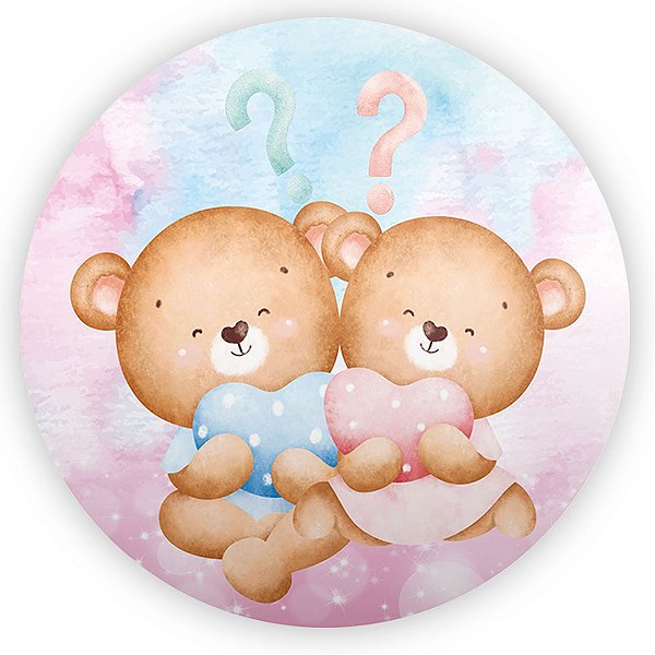 Painel de Mesa - Cha Revelacao - Sublimado 3D