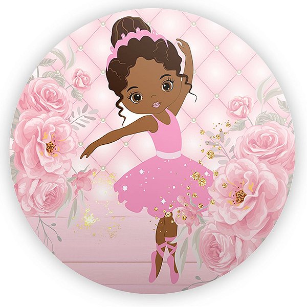 Painel Redondo - Bailarina - Sublimado 3D