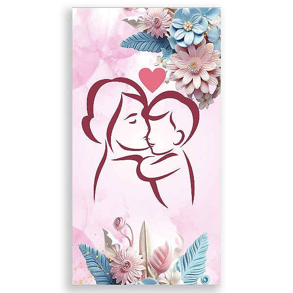 Faixa Lateral - Dia das Maes - Sublimado 3D