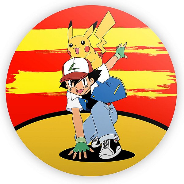 Painel Redondo - Pokemon - Sublimado 3D