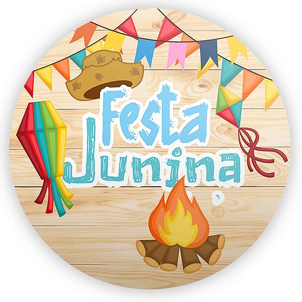 Painel Redondo - Festa Junina - Sublimado 3D