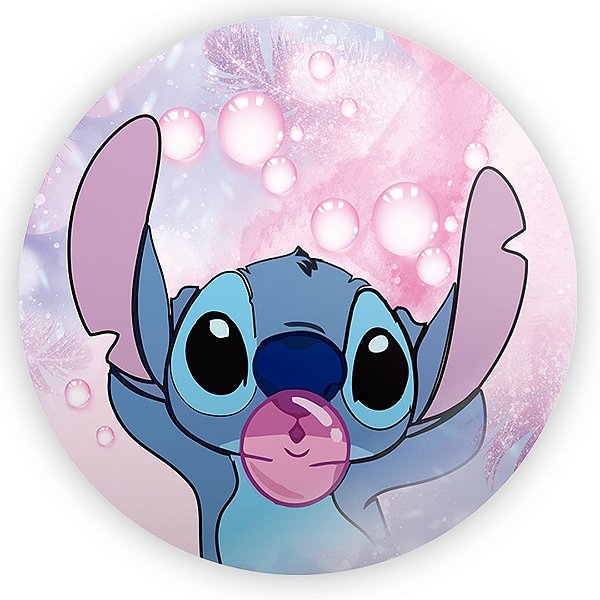 Painel Redondo - Stitch - Sublimado 3D