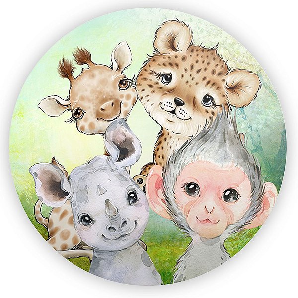 Painel Redondo - Safari - Sublimado 3D