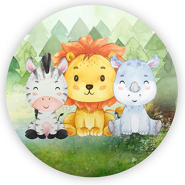 Painel Redondo - Safari - Sublimado 3D