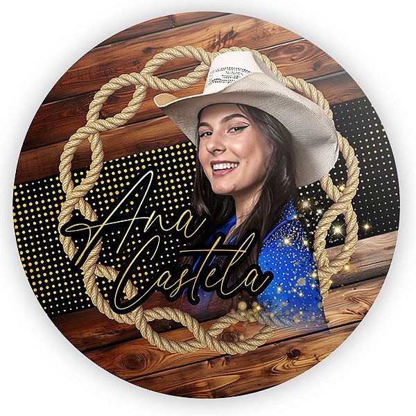 Painel Redondo - Ana Castela - Sublimado 3D
