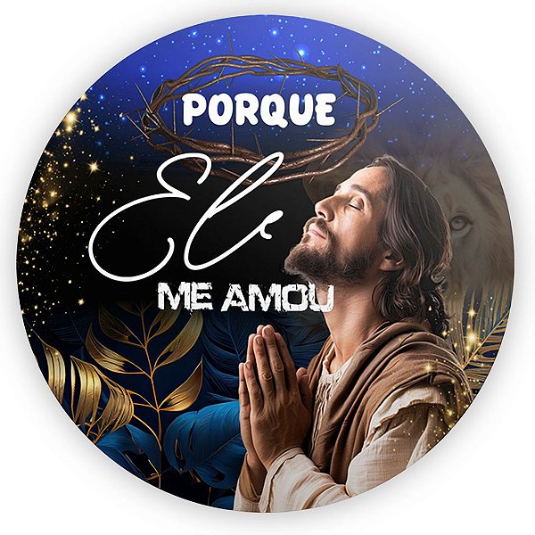 Painel Redondo - Jesus Leao De Juda - Sublimado 3D