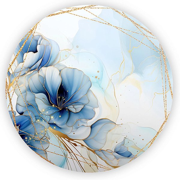 Painel Redondo - Floral - Sublimado 3D
