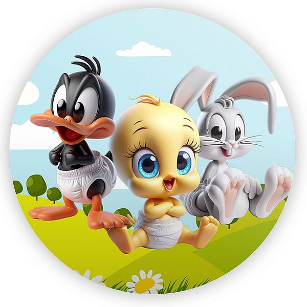 Painel Redondo - Looney Tunes - Sublimado 3D